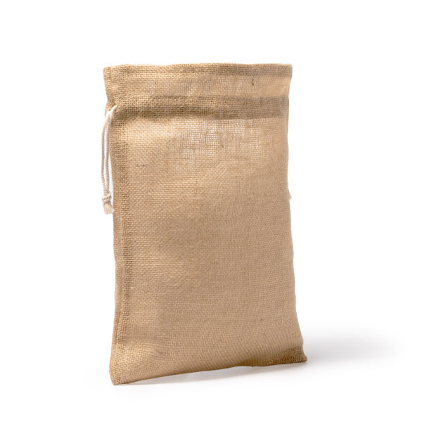 Stamina FLAY Jute drawstring bag in beige - promotional merchandise printed with your company logo