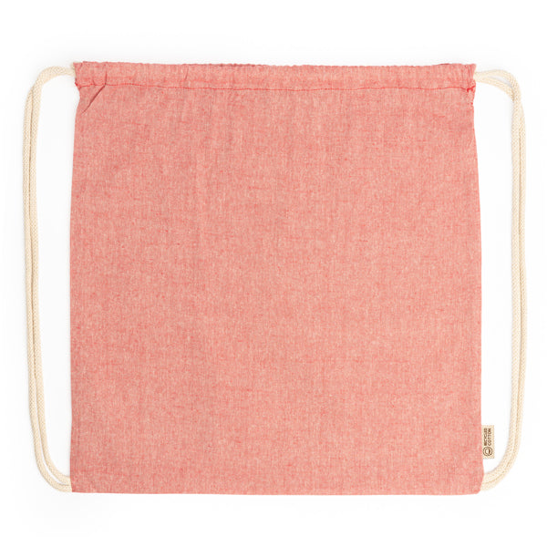 BRESCIA - Drawstring bag made of 120 gsm recycled cotton in heather finish