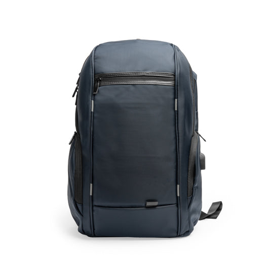 Stamina DUKE Nylon backpack in navy blue - promotional merchandise printed with your company logo