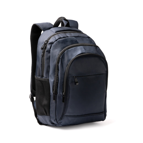 Stamina MARDOK 600D nylon backpack in black - promotional merchandise printed with your company logo