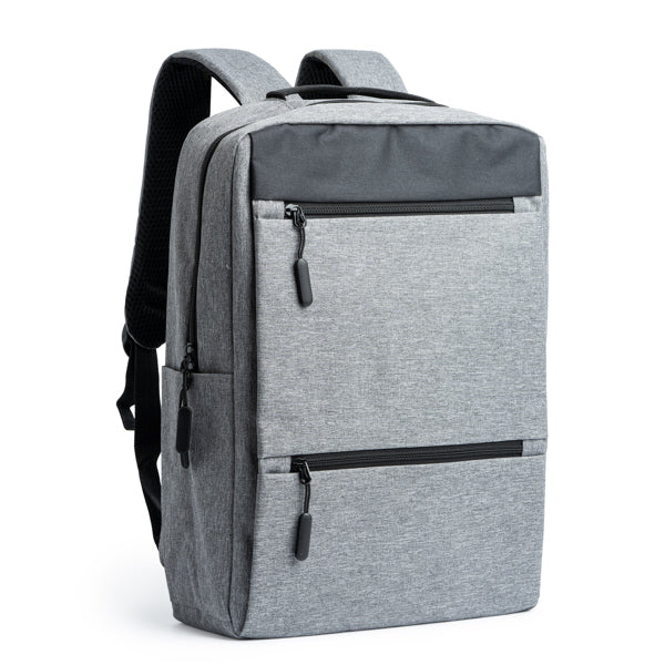 Stamina NARVIK 300D polyester backpack in black - promotional merchandise printed with your company logo