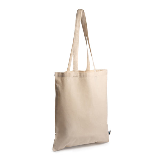 Stamina VALMIR Fairtrade cotton shopping bag in beige - promotional merchandise printed with your company logo