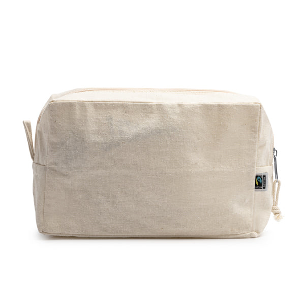 NARO - Borsa da toilette multifunzionale in 100% cotone Fairtrade (180 g/m²)