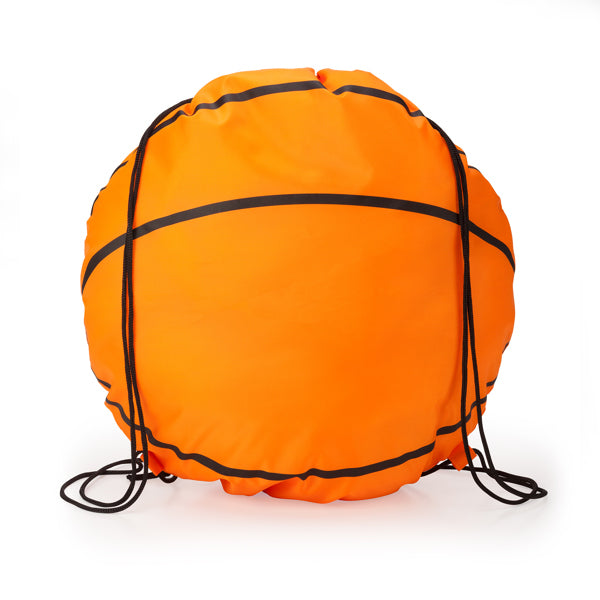 Stamina MILANO 210D polyester drawstring bag in basketball - promotional merchandise printed with your company logo