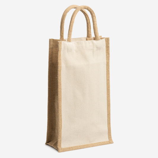 Stamina LOIRE Laminated jute and cotton tote bag in beige - promotional merchandise printed with your company logo