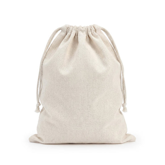 Stamina ZAPAX Cotton drawstring bag in beige - promotional merchandise printed with your company logo