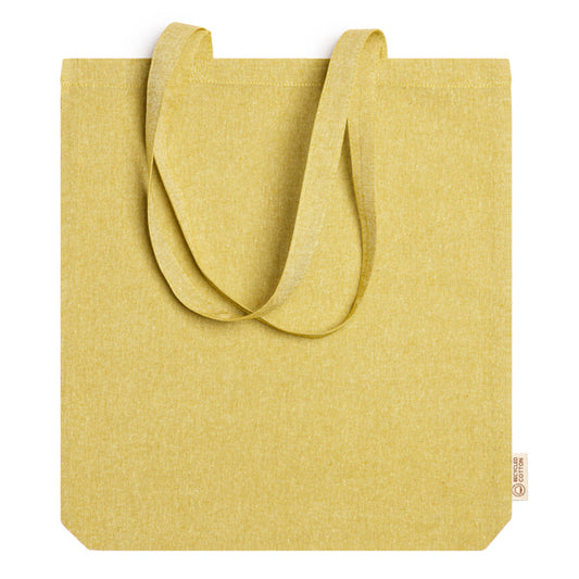 Stamina LUMIA Recycled cotton tote bag in yellow - promotional merchandise printed with your company logo