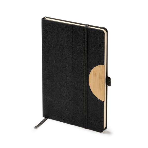 Stamina DARIT RPET notebook A5 in black - promotional merchandise printed with your company logo