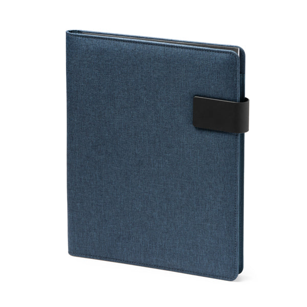 Stamina SAMAR RPET folder A4 in black - promotional merchandise printed with your company logo