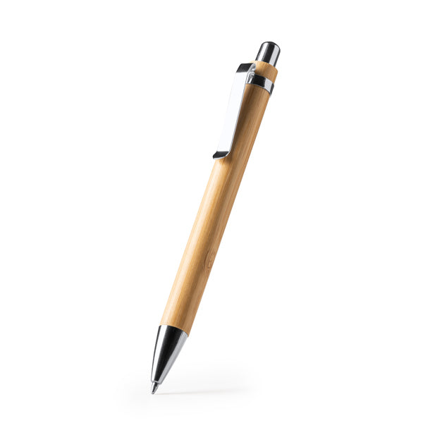 Stamina DAVOS Bamboo ball pen in beige - promotional merchandise printed with your company logo