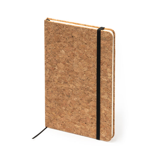 Stamina ANDROS Natural cork notebook A5 in beige - promotional merchandise printed with your company logo