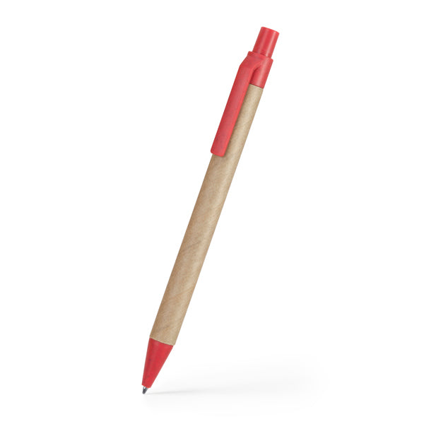 Stamina GROVE Recycled cardboard pen in black/beige - promotional merchandise printed with your company logo