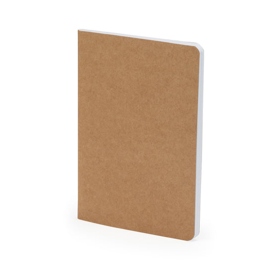 Stamina SALER Recycled cardboard notebook A6 in beige - promotional merchandise printed with your company logo