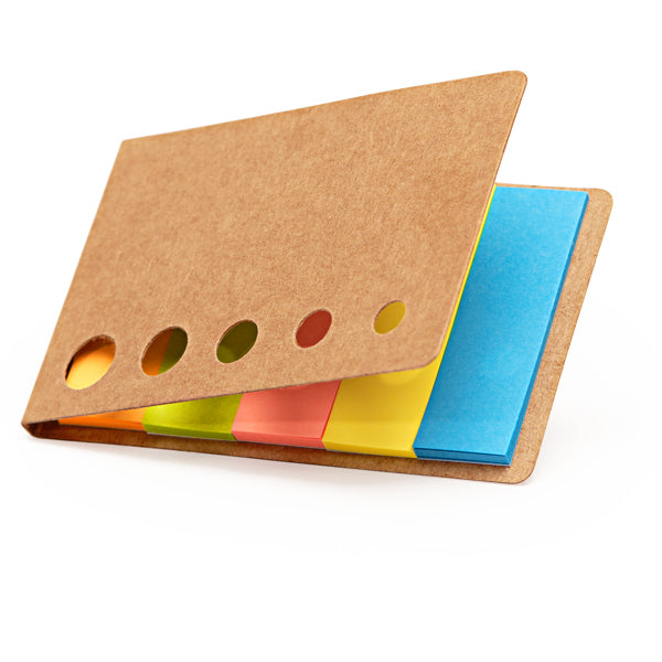 Stamina INNIS Recycled cardboard and paper notebook in beige - promotional merchandise printed with your company logo