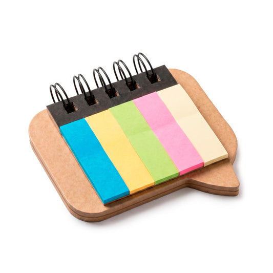 Stamina ANFI Recycled cardboard and paper notebook in beige - promotional merchandise printed with your company logo