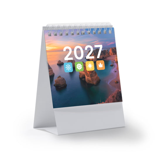 Stamina DEAN Paper calendar in white - promotional merchandise printed with your company logo
