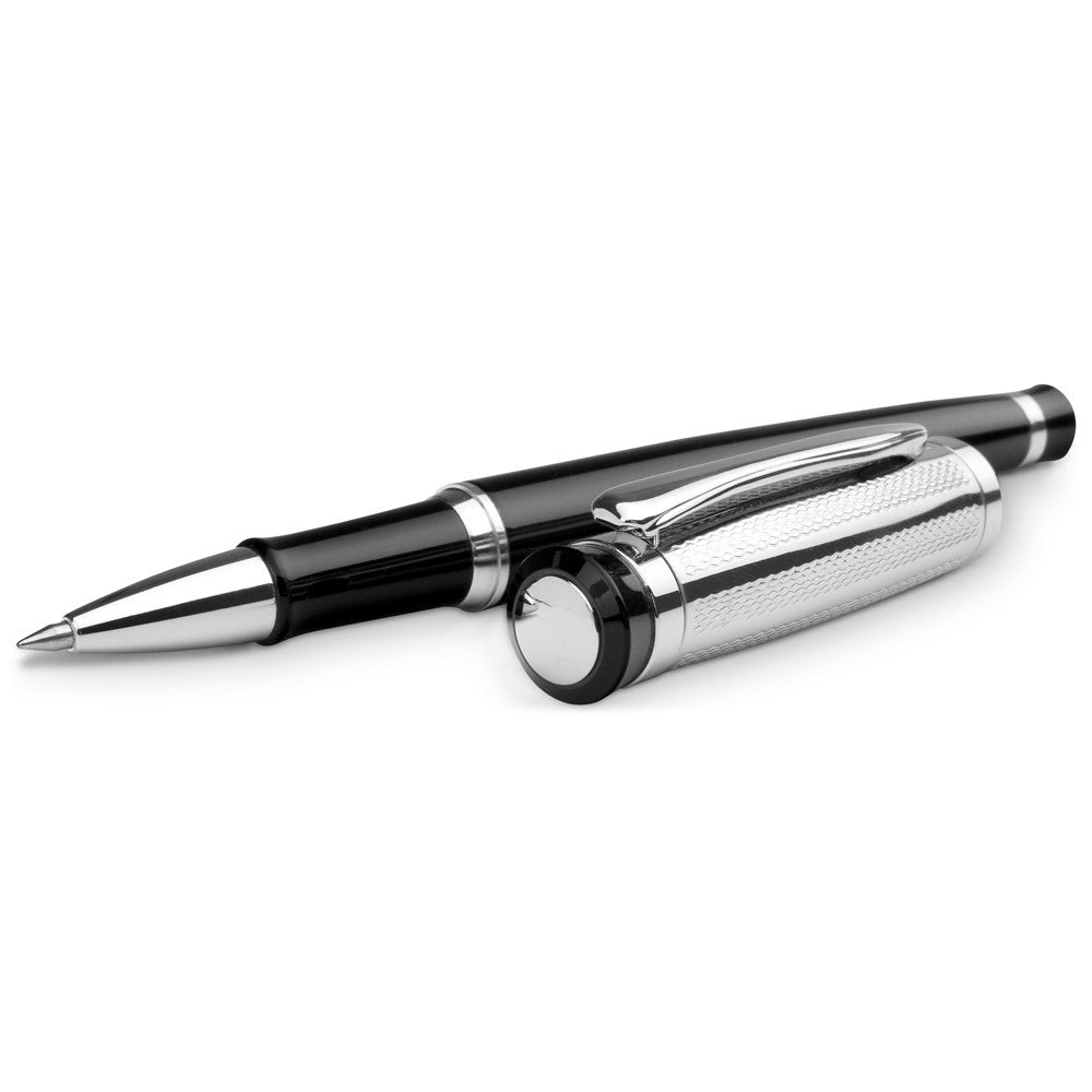 ORLANDO promotional writing set in silver with custom logo branding