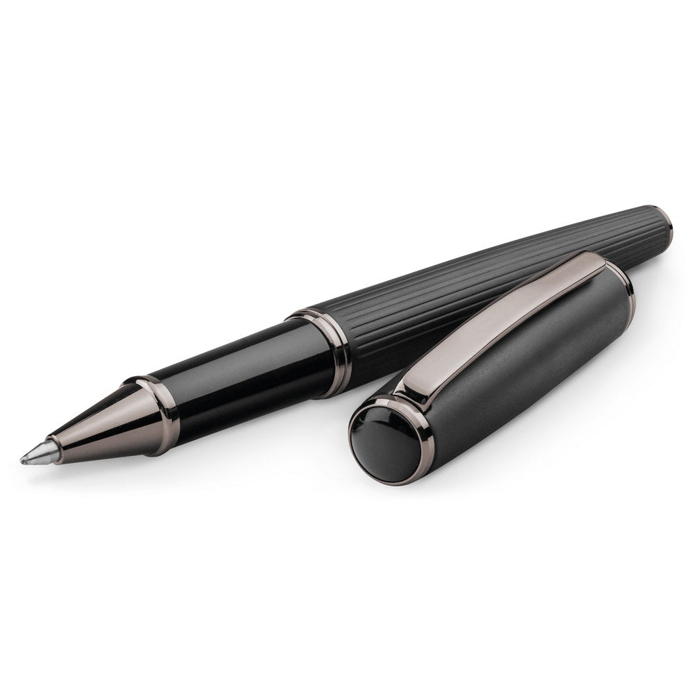 IMPERIO promotional writing set in black with custom logo branding