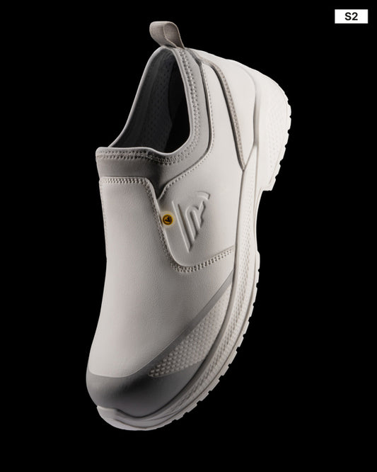 ROLY WRK PEARL Unisex work shoes in white - promotional clothing printed with your company logo