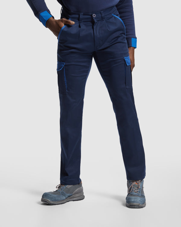 ROLY WRK TROOPER Unisex trousers in black/red - promotional clothing printed with your company logo