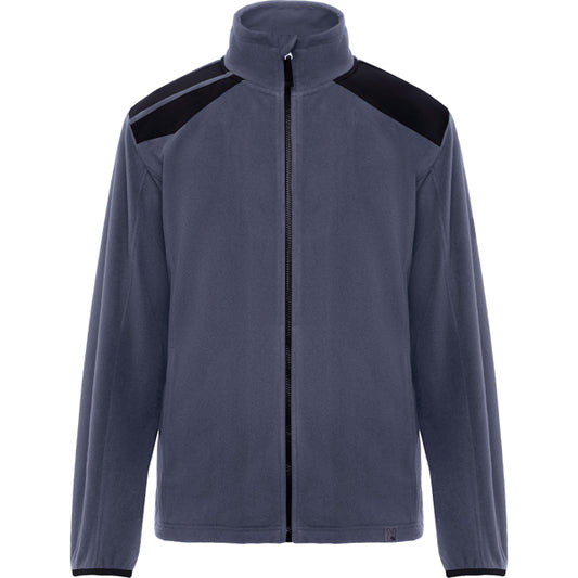 ROLY WRK TERRANO Unisex fleece jacket in lead/black - promotional clothing printed with your company logo