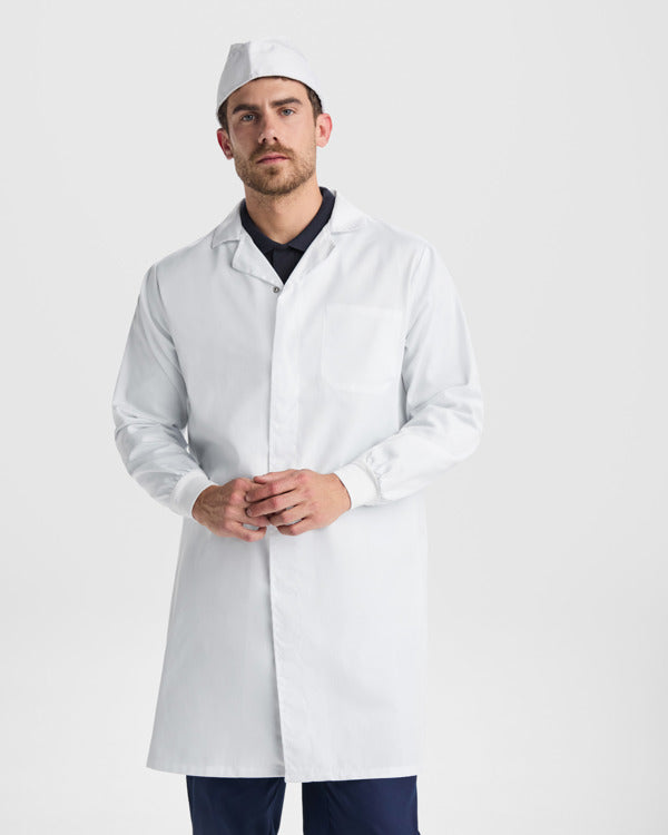 ROLY WRK MEDERI Unisex lab coat in white - promotional clothing printed with your company logo