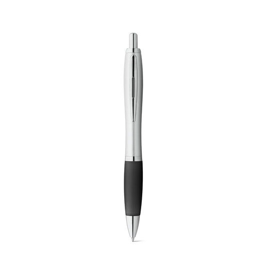 SWING promotional pen in black (detail view) with custom logo branding