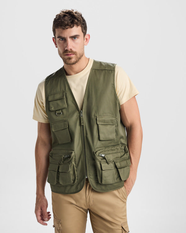 ROLY WRK VENERA Men's vest in white - promotional clothing printed with your company logo
