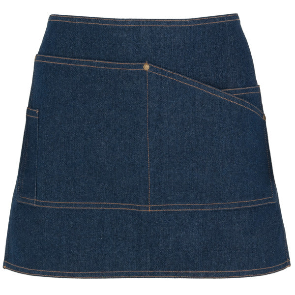 ROLY WRK DACOSTA Unisex apron in blue jeans - promotional clothing printed with your company logo