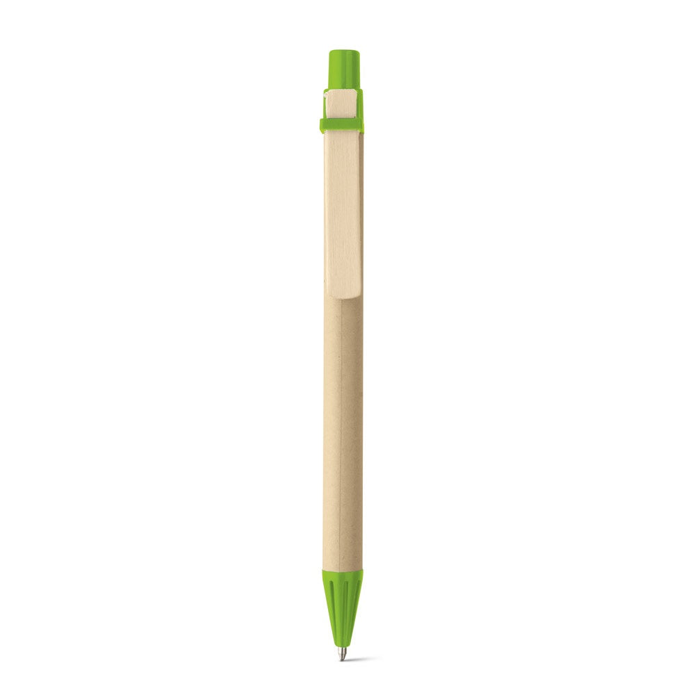 NAIROBI promotional pen in light green (detail view) with custom logo branding