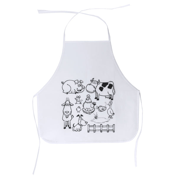 Stamina PACHU Non-woven apron in white - promotional merchandise printed with your company logo