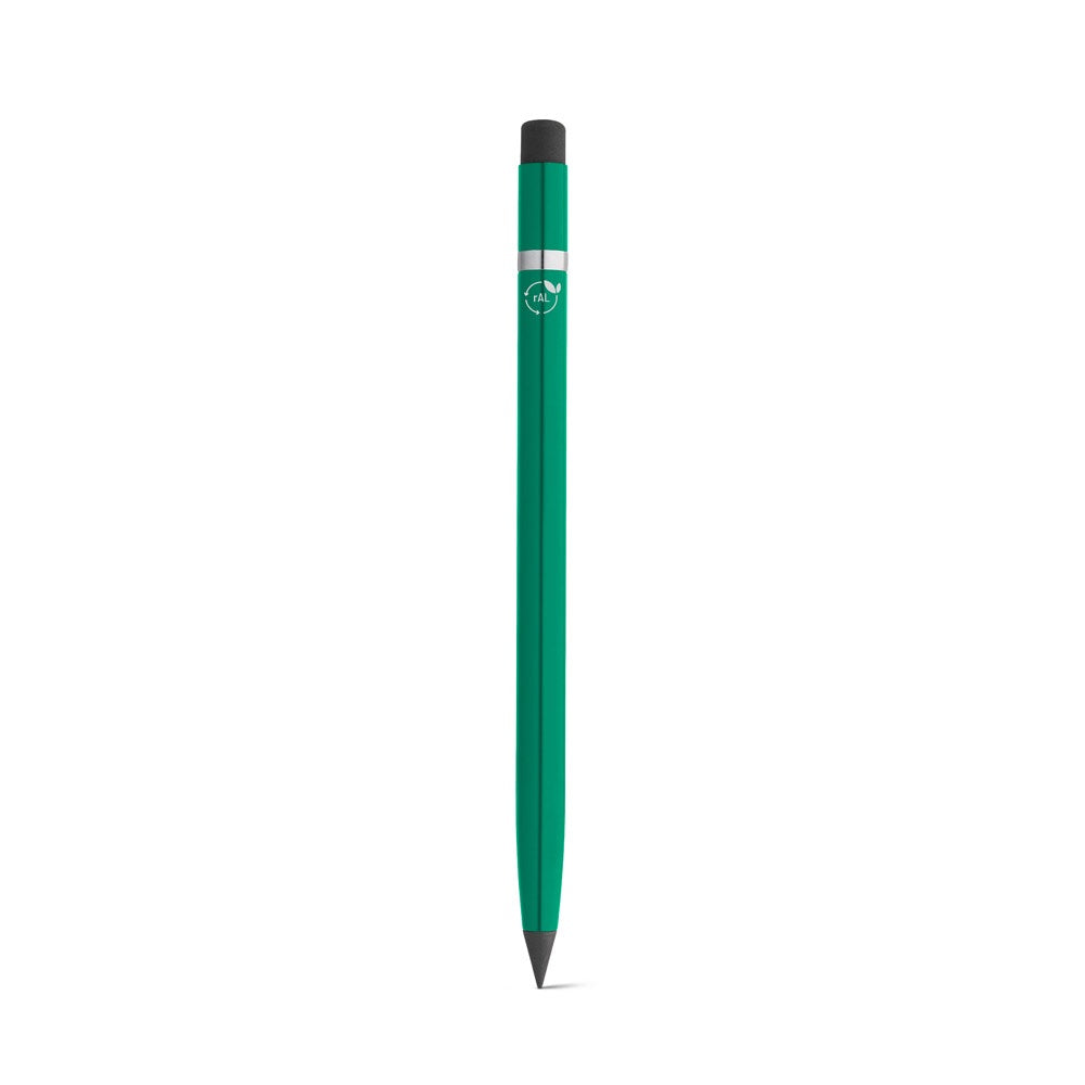LIMITLESS promotional pen in green with custom logo branding