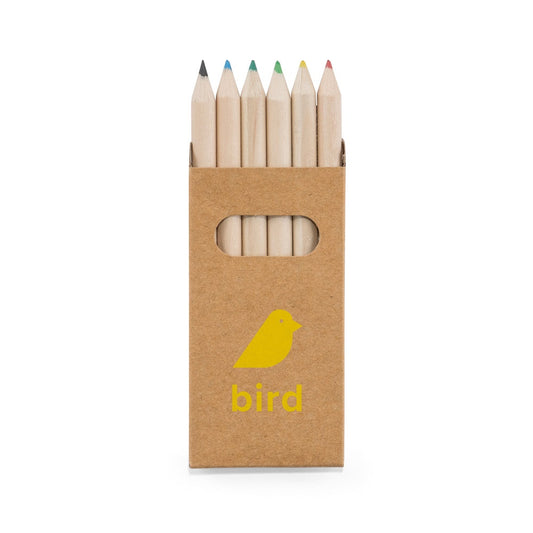 BIRD promotional pen in natural with custom logo branding