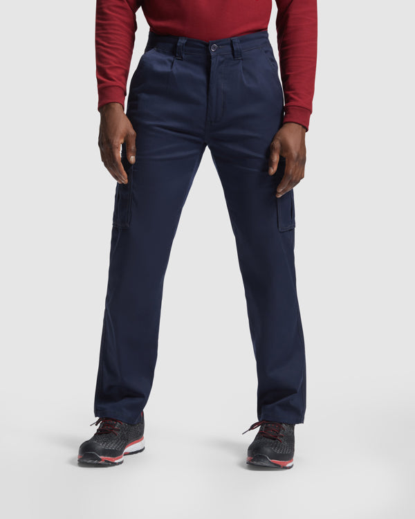ROLY WRK DAILY STRETCH Men's trousers in white - promotional clothing printed with your company logo