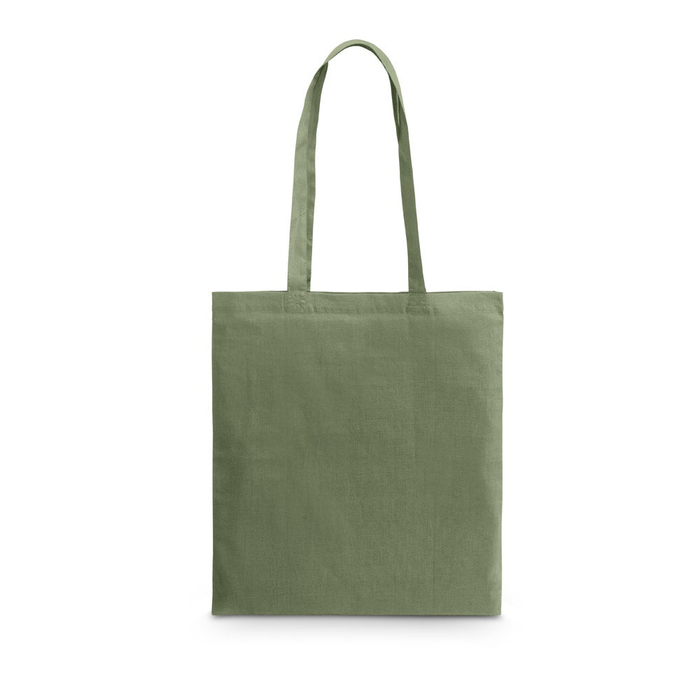CARACAS promotional tote bag in army green with custom logo branding