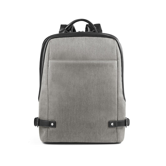 DIVERGENT BACKPACK II promotional laptop bag in beige (detail view) with custom logo branding