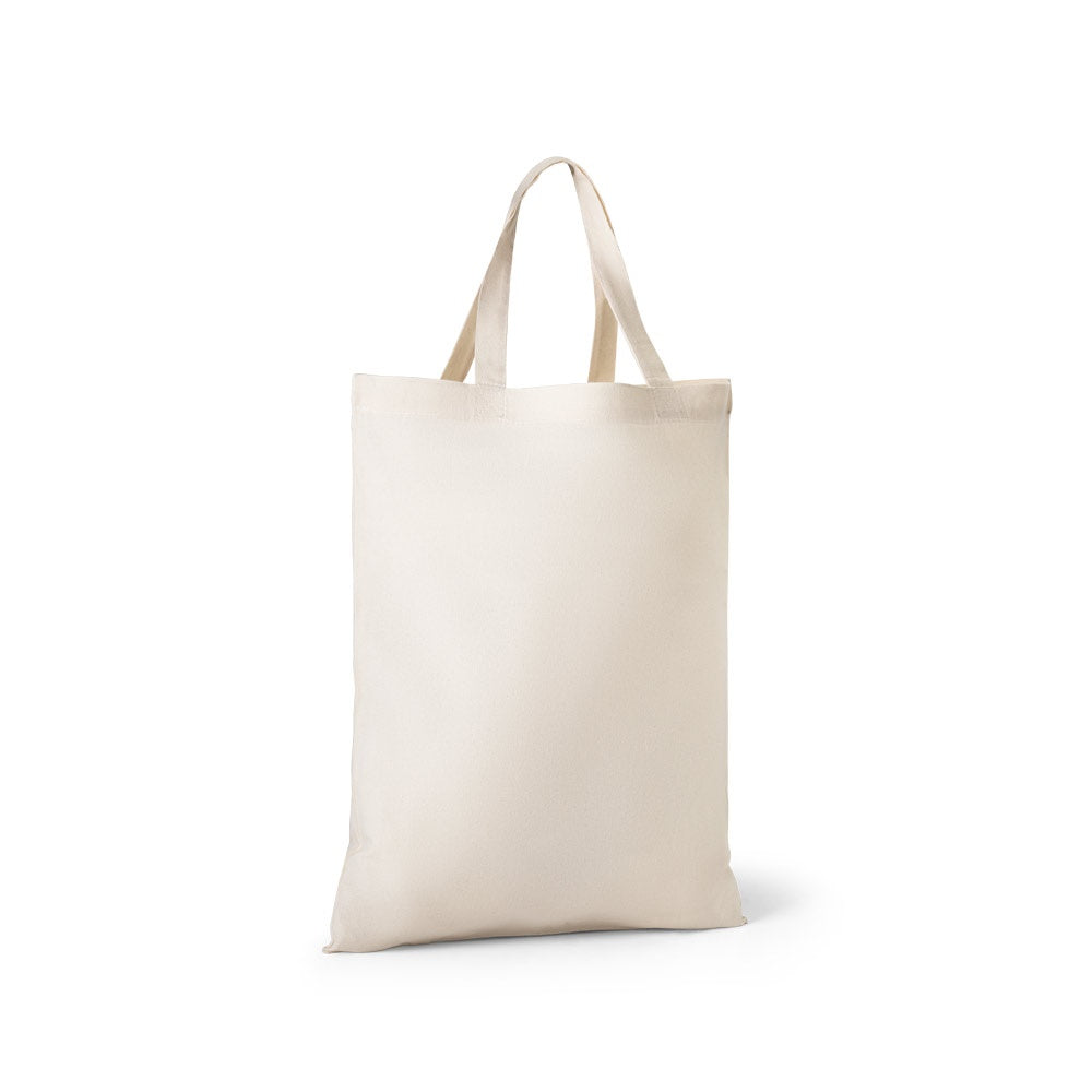 BEIRUT promotional tote bag in light natural (detail view) with custom logo branding