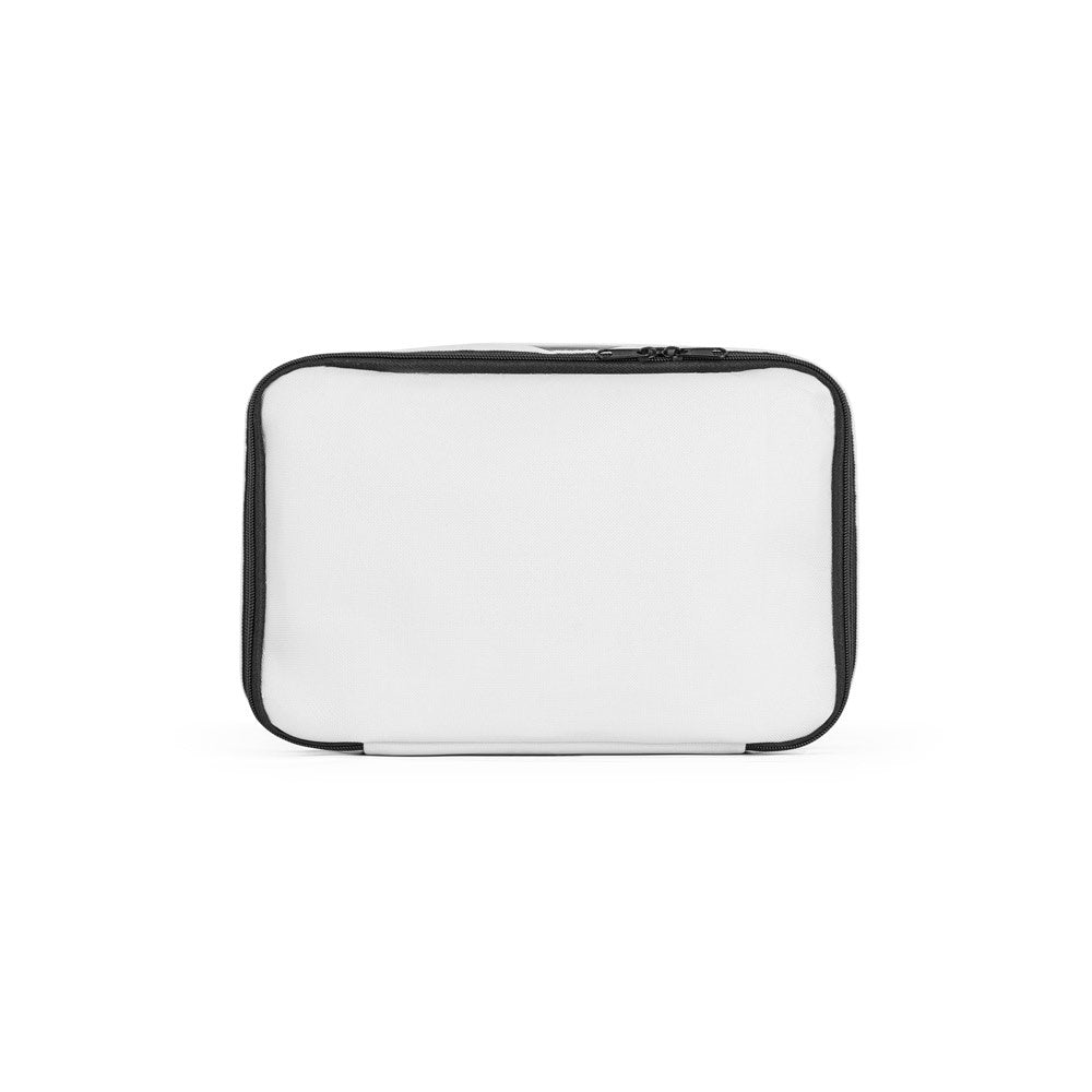 CANCUN LARGE promotional cooler bag in white (detail view) with custom logo branding