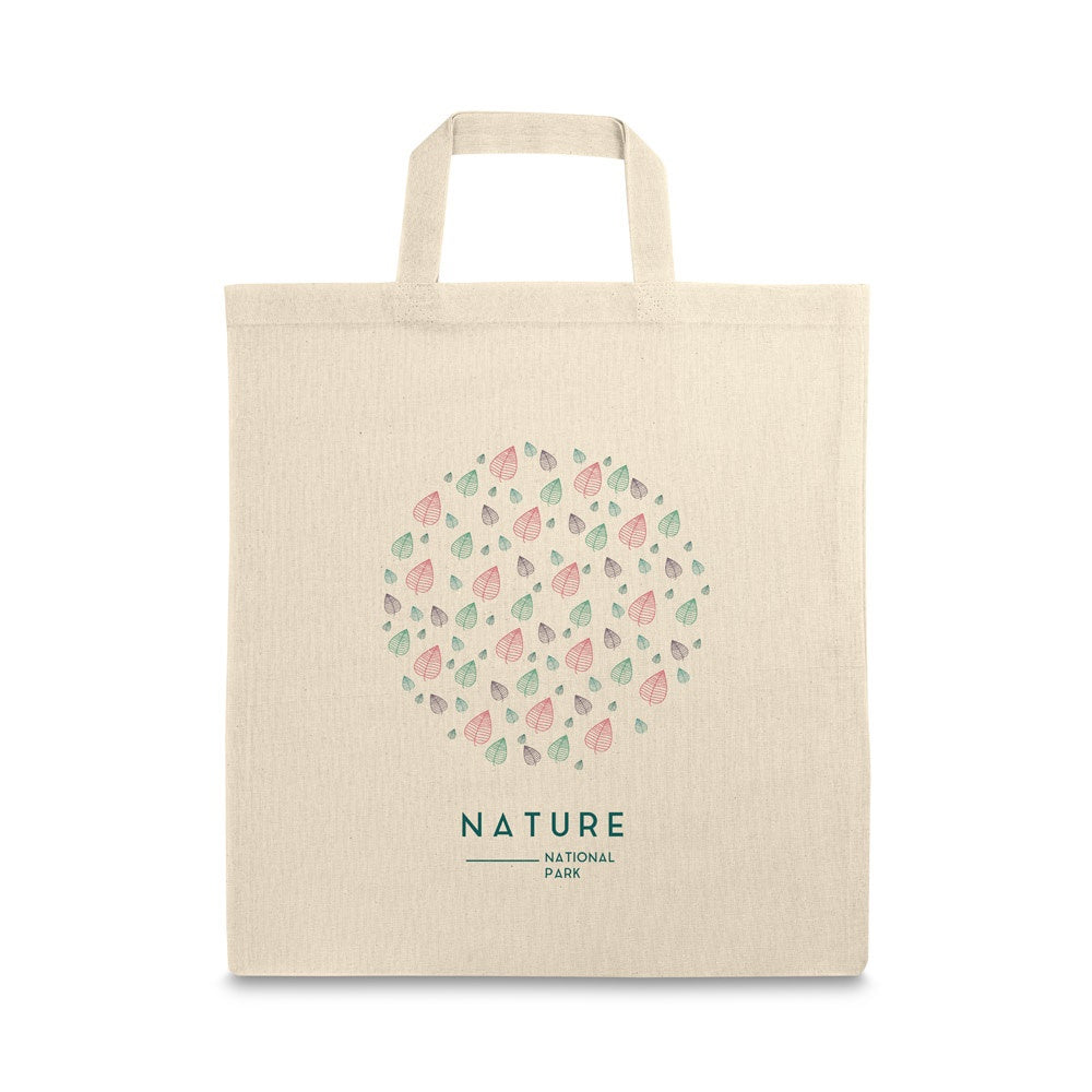 VICTORIA promotional tote bag in light natural with custom logo branding