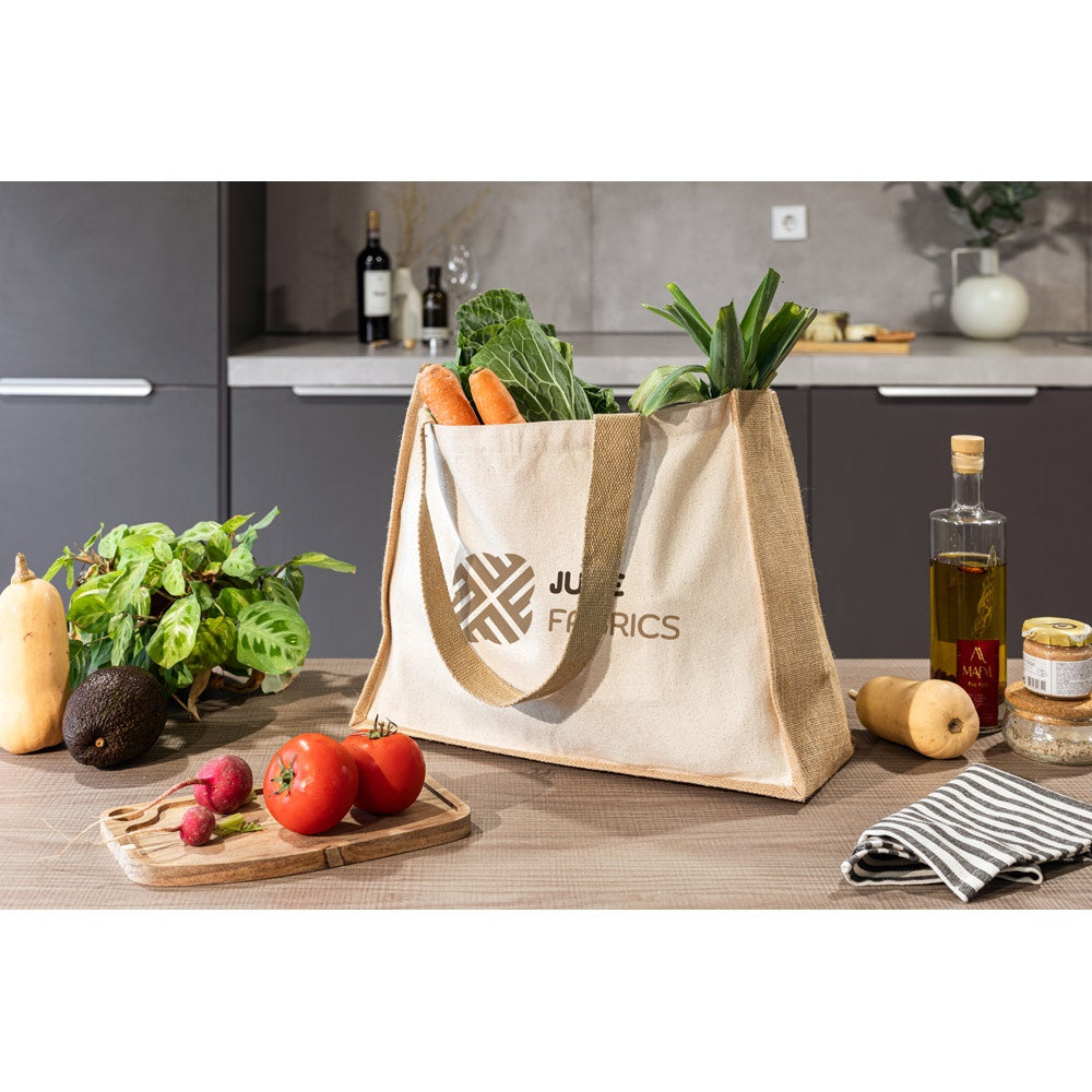 HELSINQUE promotional tote bag with custom logo branding