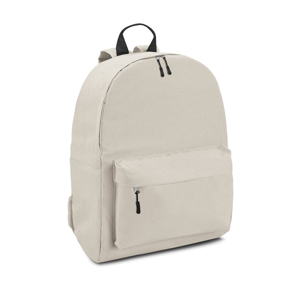 BERNA promotional backpack in beige with custom logo branding