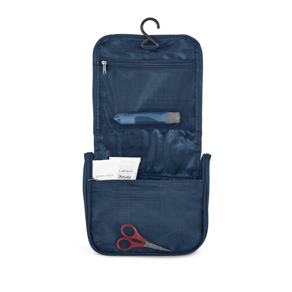 WILLIS promotional personal care item in blue (detail view) with custom logo branding