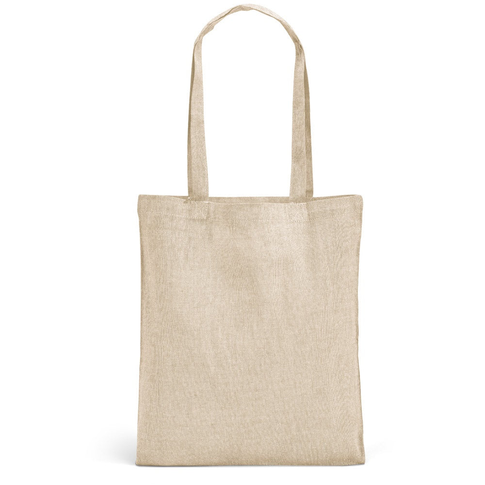 RYNEK promotional tote bag in natural (detail view) with custom logo branding