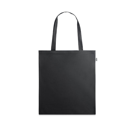MAPUTO promotional tote bag in black with custom logo branding