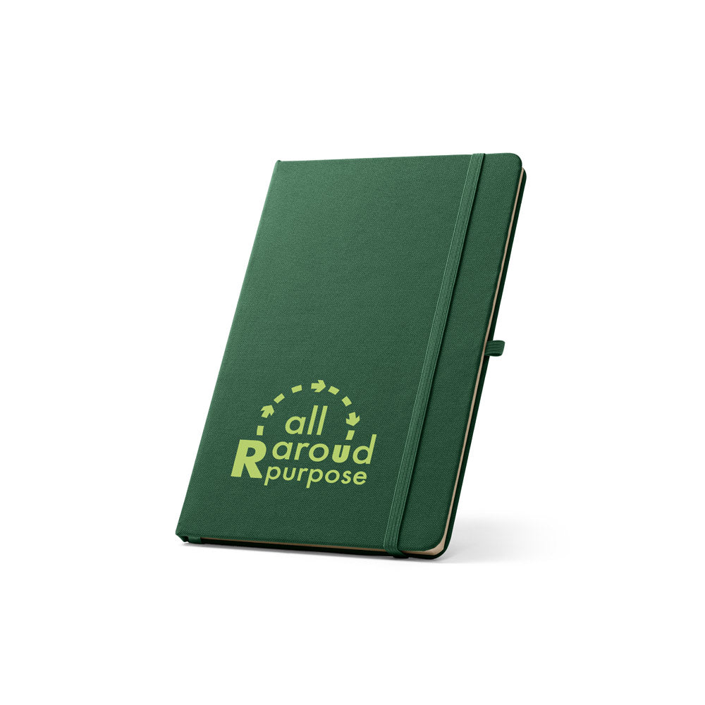 ANNE - Cahier A5 en polyester recyclé (100% rPET) avec pages lignées