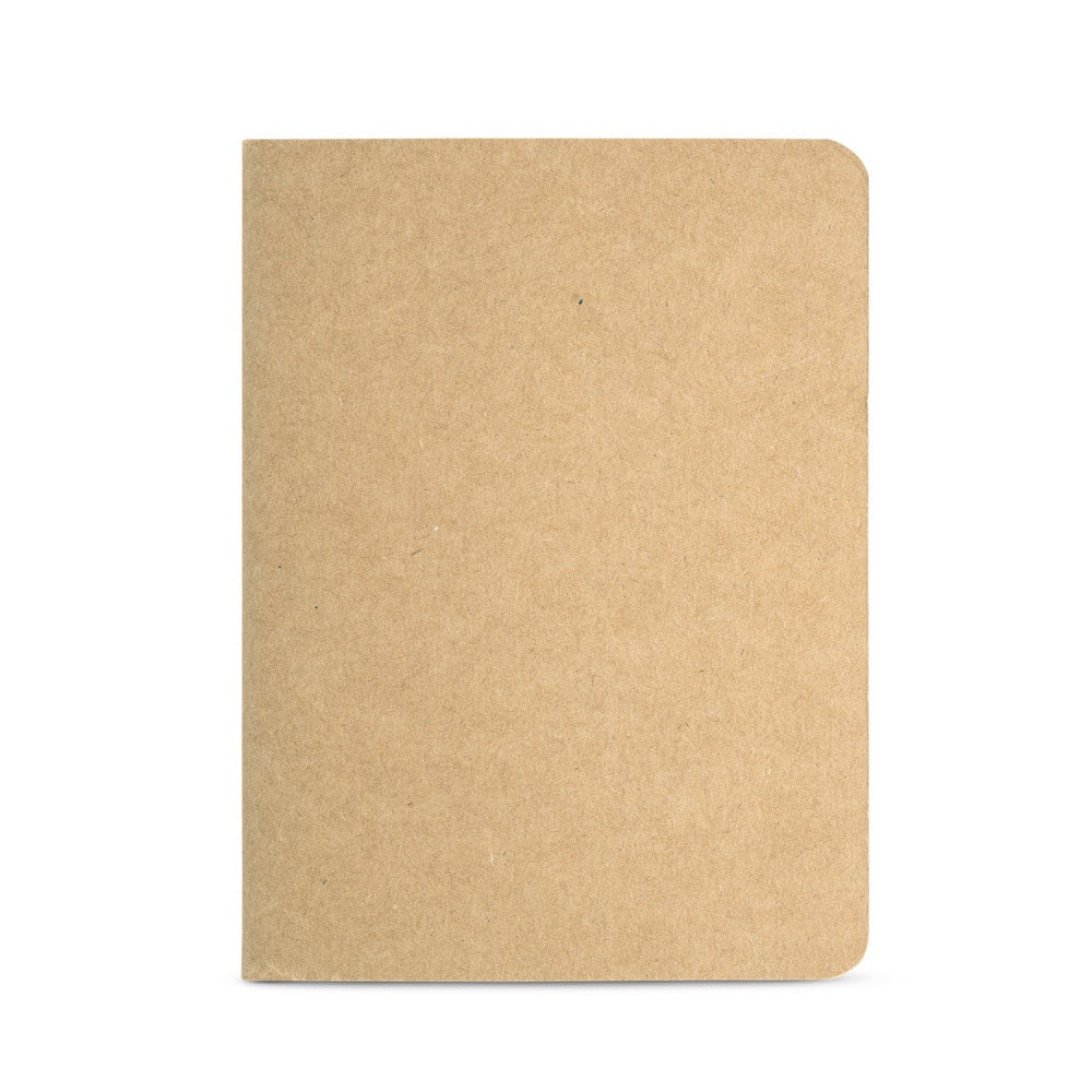 BULFINCH promotional notebook in natural (detail view) with custom logo branding