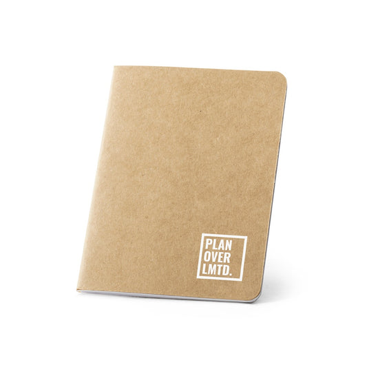 BULFINCH promotional notebook in natural with custom logo branding