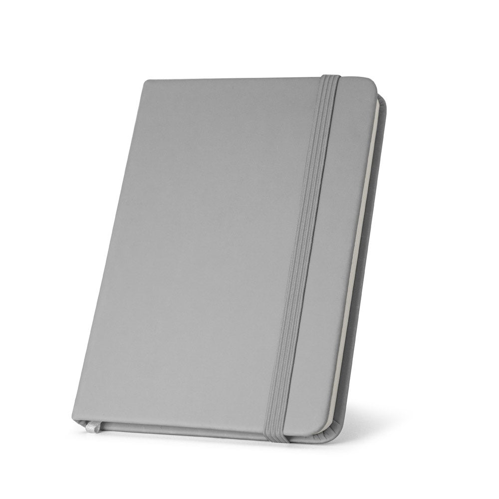 CAMPUS promotional notebook in grey with custom logo branding