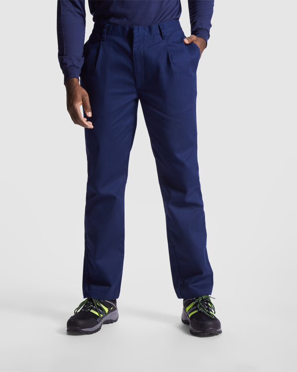 ROLY WRK RANGER Unisex flame-retardant trousers in navy blue - promotional clothing printed with your company logo