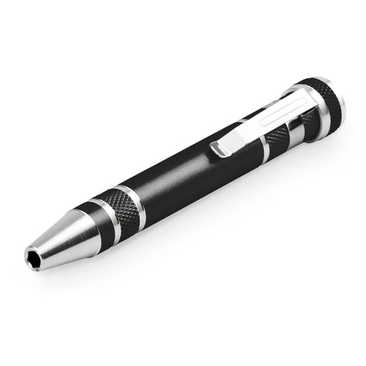 TOOLPEN promotional multi-tool in black (detail view) with custom logo branding